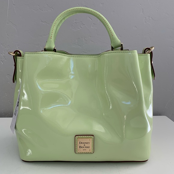 dooney & bourke patent small brenna satchel